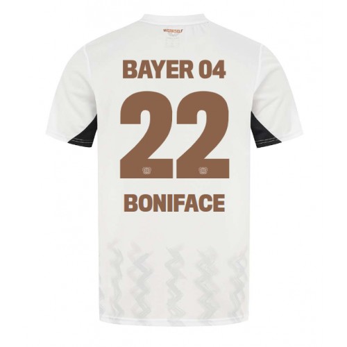 Fotballdrakt Herre Bayer Leverkusen Victor Boniface #22 Bortedrakt 2024-25 Kortermet